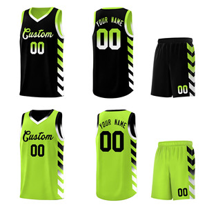 Tenue de basketball streetball urbaine pour hommes, inspirée du hip-hop, maillot et short de sublimation pour équipe, coupe classique, vêtements de sport - Product Image 1