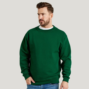 Sweat-shirt épais délavé pour homme, imprimé sérigraphié, en molleton bouclette épais, coupe ample, col ras du cou côtelé, haut à col rond, fabrication OEM pour vêtements masculins - Product Image 1