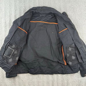 Mens Large Buckle <b>Jacket</b> Black <b>Gothic</b> Rock Buckle Details Cargo High-Neck Collar Graphic Print <b>Jacket</b> - Product Image 2