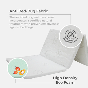 Colchón Inteligente Plegable Goodnite de 6 cm de Grosor, Espuma con Sensación de Látex Extra Suave, Tela Antiácaros, Funda Extraíble y Lavable - Product Image 4