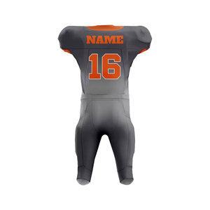 Customizable Men's Football Uniform Sublimated Jersey Pants Moisture Wicking Fitted Set American Football Team Name Number 16 - Product Image 2
