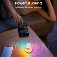 Machine à bruit blanc portable avec batterie rechargeable personnalisée 24H, 12 modes d'éclairage ambiant, veilleuse et 35 sons