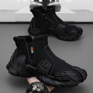 Nouvelles chaussures de sport décontractées mi-hautes pour hommes, tendance coréenne, antidérapantes, polyvalentes, pour tous les jours - Product Image 4