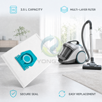 YONGJIA Tekstil Kantong Vakum Dapat Digunakan Kembali Suku Cadang Filter untuk Pengganti TU Guard L1/Guard S1/CO Guard M1