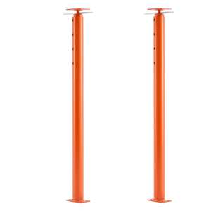 Lot de 2 crics télescopiques en acier de 54 à 150 pouces, capacité de charge maximale de 11 200 livres, poutre de soutien réglable, nivellement du sous-sol, cric de levage pour maison - Product Image 1