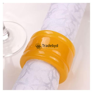 Elegante Anillo para Servilletas de Resina Hecho a Mano, Decoración de Mesa de Comedor de Lujo, Accesorios para Decoración de Mesa de Boda y Hotel por Tradebyd - Product Image 3