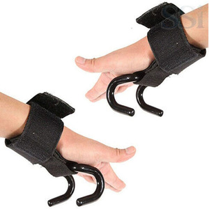 Crochets de levage de qualité professionnelle pour la musculation, sangles de poignet rembourrées pour la force athlétique et le soutien en musculation - Product Image 2