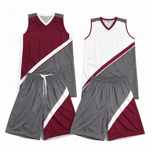 Ensemble de maillot de basket-ball unisexe, débardeur sans manches avec short à cordon de serrage, vêtements de sport en polyester à séchage rapide et évacuation de l'humidité - Product Image 3