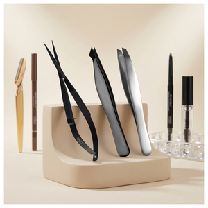 Pinzas Inclinadas para Cejas, Pinzas de Precisión para Belleza, Pinzas Inclinadas para Dar Forma a las Cejas, Depilación, Herramienta Cosmética de Aseo con Punta Inclinada - Product Image 5