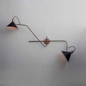 Lámpara de pared de cristal de estilo nórdico moderno, minimalista, LED, de lujo, para dormitorio, mesita de noche, sala de estar, pasillo, escaleras, decoración. - Product Image 1