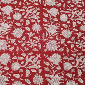 ผ้าฝ้ายแท้ 100% ลายพิมพ์ดอกไม้แบบอินเดียสวยงาม พิมพ์ลายด้วยมือ หลายสี เป็นมิตรกับสิ่งแวดล้อม กระเป๋าอุปกรณ์เสริมสำหรับผู้หญิง เด็กชาย เด็กหญิง - Product Image 1