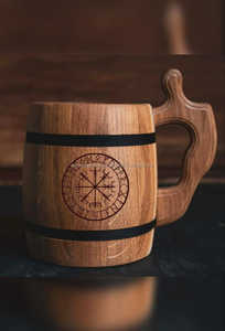 Acacia mango Quality Handmade Wooden <b>Mugs</b> for Dirking Water With Fancy Style Wooden Beer <b>Mug</b> With Handle Available at Export - Product Image 6