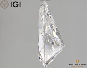 3.50 carat poire coupe laboratoire diamant cultivé F couleur VVS2 clarté CVD processus 13.67mm IGI certifié Solitaire anneau pièce maîtresse - Product Image 6