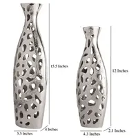 Vase à fleurs en aluminium moulé de qualité supérieure, grand format, design personnalisé, décoration de mariage, décoration de bureau, cadeau, centre de table, art