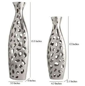 Florero Grande Premium de Aluminio Fundido, Diseño Moderno y Personalizado para Bodas y Decoración de Interiores a Precio Económico - Product Image 3