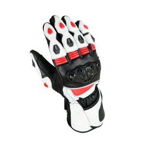 Guantes Deportivos de Motocicleta con Pantalla Táctil, Forro de Piel Ecológica, Color Negro, Blanco y Rojo, Transpirables, Largos hasta la Muñeca, para Todas las Estaciones - Product Image 2