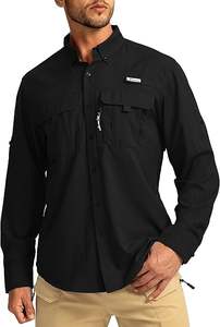 Camisa Casual Personalizada para Hombre, Impermeable, Cortavientos, Transpirable, de Manga Larga, con Ventilación Trasera de Malla, Protección UV UPF 50+, Secado Rápido, para Senderismo - Product Image 2