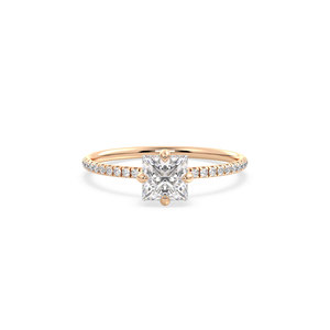 แหวนเพชรเดี่ยว REYES ดีไซน์ดั้งเดิม ทองคำแท้ 14K เพชร HPHT CVD ผลิตในห้องปฏิบัติการ ของขวัญวันครบรอบแต่งงานสุดหรู เครื่องประดับชั้นดี - Product Image 2