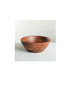 Exportateur fiable de bols à salade en bois, plats de service profonds en bois massif pour cuisines commerciales et services de traiteur - Product Image 1