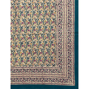 ผ้าปูที่นอนลายเรขาคณิตสีขาวพิมพ์ลายด้วยมือแบบดับเบิ้ลมัลติไวท์ 200TC ผ้าฝ้าย ระบายอากาศได้ดี เหมาะสำหรับใช้ในบ้าน โรงแรม และงานตกแต่ง - Product Image 2