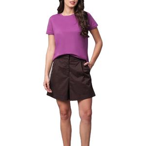 Camiseta Corta de Moda con Hombros Caídos - Camiseta de Mujer de Corte Holgado y Largo Corto - Product Image 1