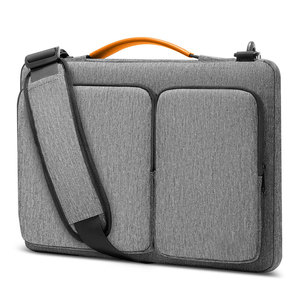 Bolsos para portátil de color gris claro para hombres y mujeres, resistentes a los arañazos, cómodos y duraderos, con almohadilla para el hombro, respetuosos con la piel, para hombres y mujeres - Product Image 1