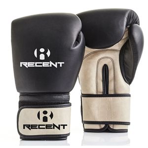 Gants de boxe en cuir récents pour adultes, fermeture Velcro, sangle de poignet réglable pour la boxe et le sparring - Product Image 1