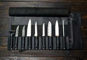 Sac de rangement pour couteaux de chef en cuir, design personnalisé, prix raisonnable, par le fabricant de premier plan, modèle LKR-0354, en vente chaude - Product Image 3