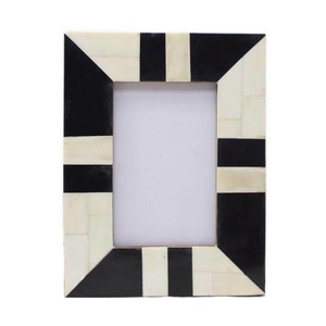 Handmade Bone Inlay Vertical Classical <b>Photo</b> <b>Frame</b> Tabletop Wall Mount <b>Black</b> Beige Home Decor Lightweight Elegant Modern Full - Product Image 3
