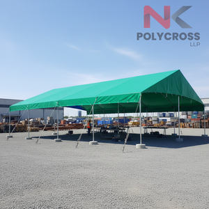 Bâche rectangulaire robuste, imperméable, résistante aux UV, en polyéthylène, pour usage industriel, construction et agricole - Product Image 4