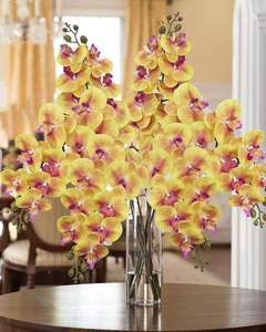 THAF-009 Tiges d'orchidées artificielles de haute qualité, fleurs de Phalaenopsis en latex réalistes pour la décoration intérieure moderne - Product Image 5