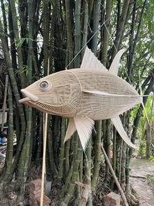 โคมไฟปลาหวายตกแต่งทำจากหวายถัก - Product Image 5