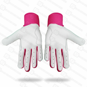 Prix de gros de haute qualité Gants de frappeur de baseball pour jeunes Gants de frappeur en cuir respirants robustes personnalisés pour hommes et femmes - Product Image 6