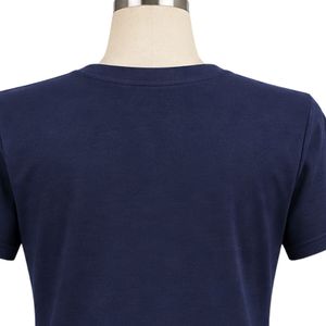 เสื้อยืดผู้หญิงสีน้ำเงินกรมท่า ลายกราฟิก คอกลม แขนสั้น พิมพ์ลาย 1938 ผ้าฝ้ายนุ่ม สวมใส่สบาย แฟชั่นฤดูร้อนสำหรับผู้หญิงทุกวัน - Product Image 4
