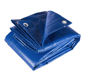 Bâche bleue tissée de poids moyen, résistante à l'eau, anti-UV, sur mesure, écologique, coupe-vent, unie, pour usage extérieur - Product Image 4