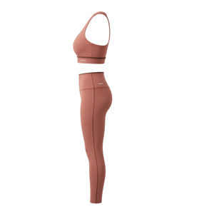 Amkoor Ensemble de yoga 2 pièces pour femme : Soutien-gorge de sport dos nageur et Legging taille haute longueur intégrale, couleur unie, sans couture, extensible dans les quatre sens - Product Image 5