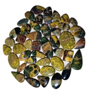 Cabochons de Jaspe Océanique Certifiés de Haute Qualité, Formes Variées, Lisses, Légers, 100% Naturels, Pierres Précieuses en Cristal de Jaspe, Gemmes en Vrac
