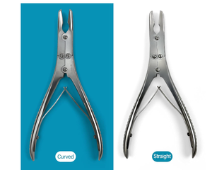 2 Piezas de Rongeur Ruskin Curvo de 7.5 Pulgadas, Instrumentos Ortopédicos Manuales de Doble Acción, Acero Inoxidable, de Dentavex - Product Image 2