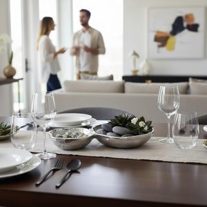 Bandeja de servir de aluminio, plato de servir con 2 compartimentos, bandeja dividida para aperitivos, juego de tazones de metal para servir, bandeja de aluminio para aperitivos - Product Image 5