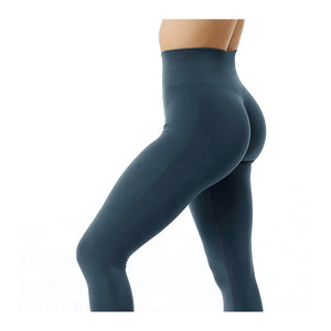 Leggings de sport pour femmes avec logo personnalisé, leggings de sport sans couture à taille haute pour la remise en forme et le yoga - Product Image 6