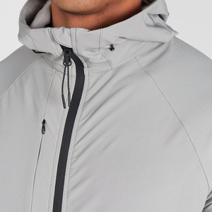 Veste coupe-vent zippée pour homme, 100 % polyester, avec logo personnalisé, pour la chasse en plein air, veste thermique en polaire softshell pour l'hiver - Product Image 5