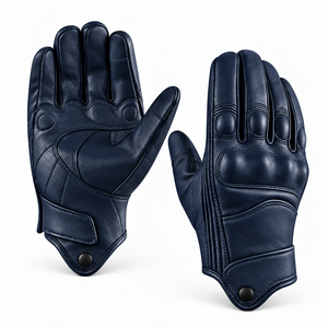 Gants de moto unisexes en cuir respirants pour l'été, équipement de motard tout-terrain, vente en gros - Product Image 4