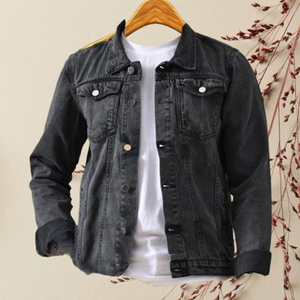 OEM <b>Mens</b> Denim Jean <b>Jacket</b> Casual Outwear Fall <b>Jacket</b> Denim Button up Coat Oversize Denim <b>Jacket</b> for <b>Men</b> acidwash fashion casual - Product Image 5