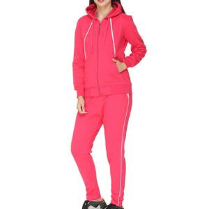 Conjunto Deportivo de Dos Piezas para Mujer, de Felpa, Corte Regular, Diseño Sólido, Ropa Casual de Invierno, de la Mejor Calidad, al Mejor Precio - Product Image 3