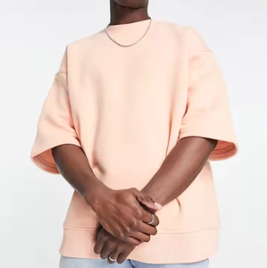 Nueva Camiseta de Hombre con Logotipo Personalizado, 100% Algodón Tejido, Cuello Redondo, Hombros Caídos, Estilo Urbano, Corte Regular, Calidad de Lujo - Product Image 5