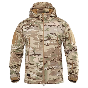 Veste d'assaut camouflage unisexe GRACE SIGN doublée polaire, imperméable, à capuche, coupe-vent, légère et chaude pour la chasse en hiver - Product Image 1