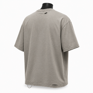 Camiseta de Jersey Lisa de Corte Regular con Lavado Vintage Personalizado para Hombre, 100% Algodón, 280 Gramos, Fabricante de Camisetas Streetwear - Product Image 5