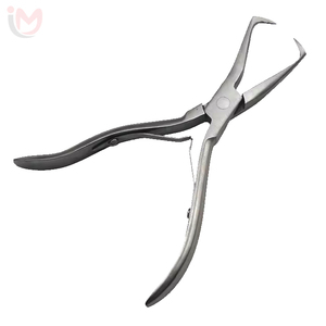 Pince professionnelle en acier inoxydable pour extensions de cheveux, à mâchoires droites, pour l'installation et le retrait de micro-anneaux et de perles, pour salon de coiffure - Product Image 2