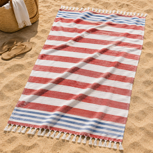 Serviette Hammam Teinte en Fil de Qualité Supérieure 100% Coton, Fouta Turque Personnalisée avec Franges, Vente en Gros en Inde. - Product Image 1