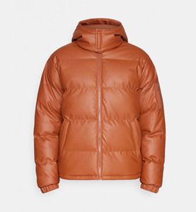 Men's Winter Thicken Puffer <b>Jacket</b> Full Sleeve Warm Coat Hooded Collar Pocket Decoration Canvas Unisex New Fashionable Style - Product Image 2